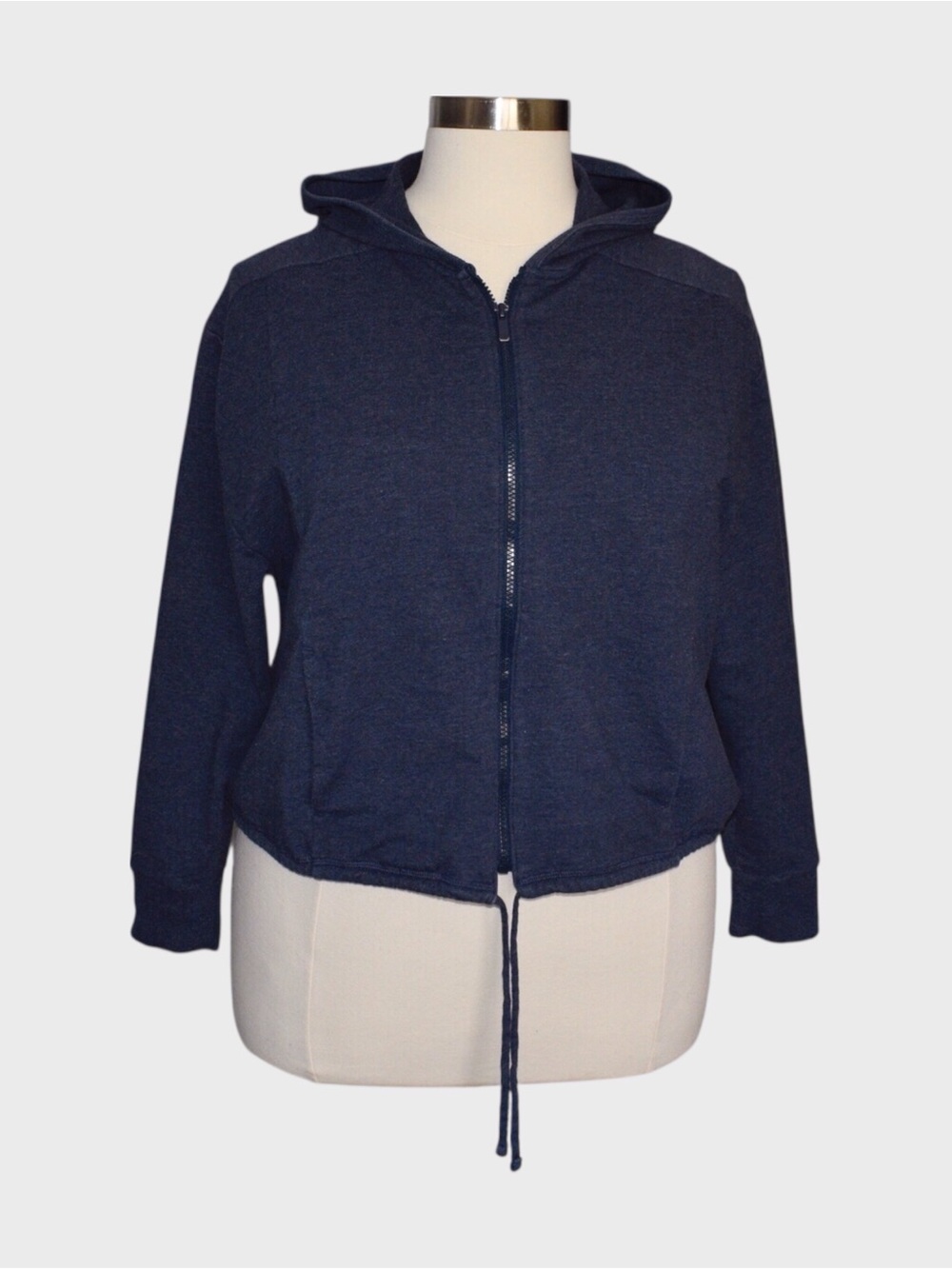 All in Motion Navy Blue Full Zip Hooded Active Jacket